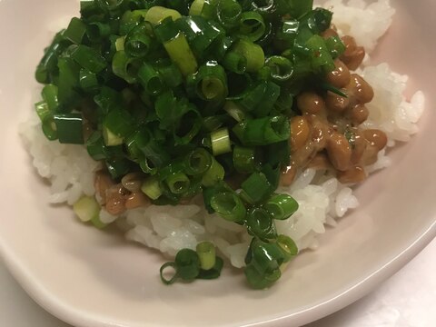 ごま香る小ネギ納豆ご飯